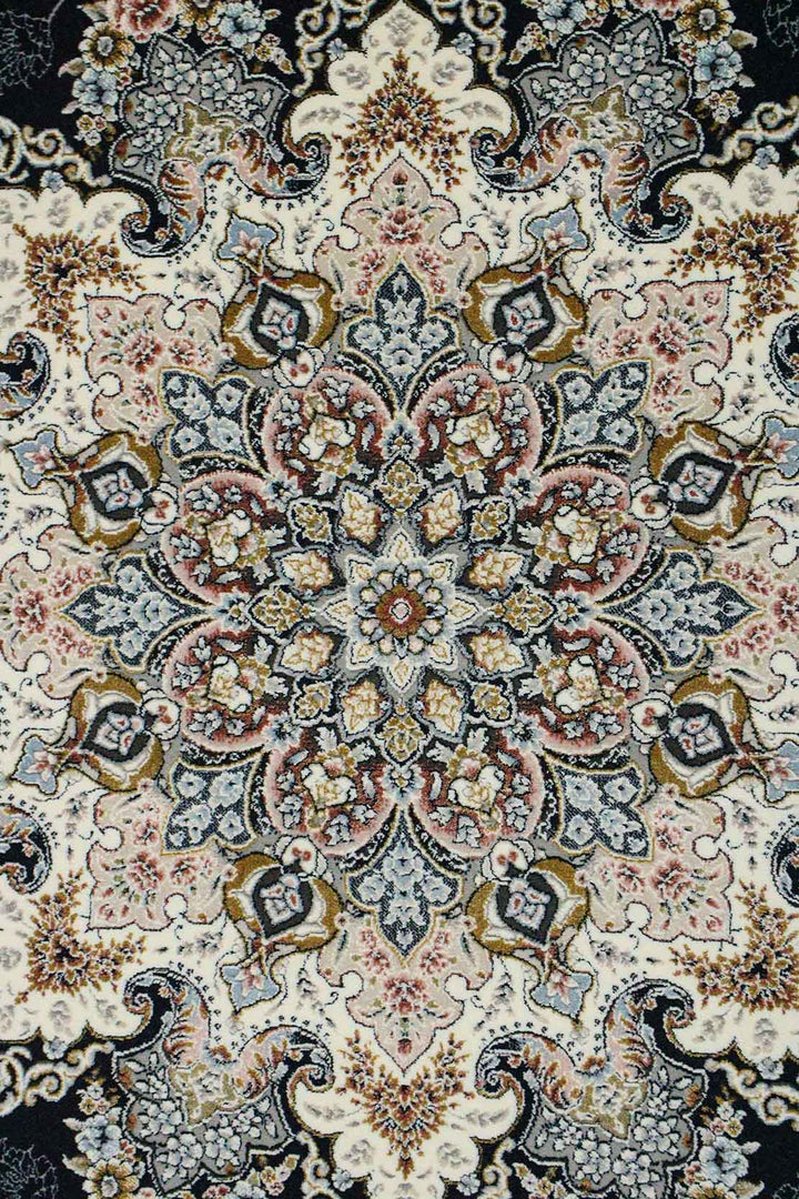 Iranian Premium Quality Authentic 1500 Rug - 4.9 x 7.3 FT - Gray - Resilient Construction for Long-Lasting Use - V Surfaces