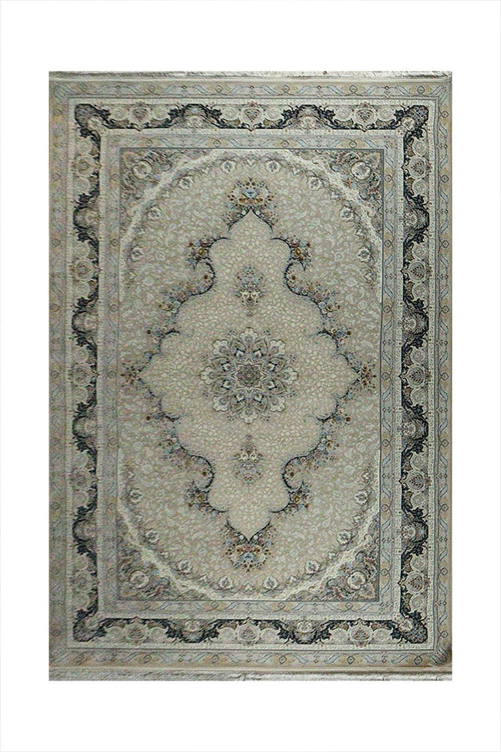 Iranian Premium Quality Authentic 1500 Rug - 6.5 x 9.8 FT - Beige - Resilient Construction for Long-Lasting Use - V Surfaces