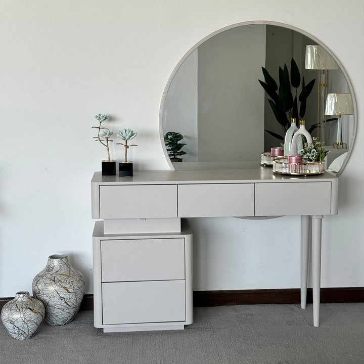 Modern Loft Bed with Side Tables and Dressing Table - V Surfaces