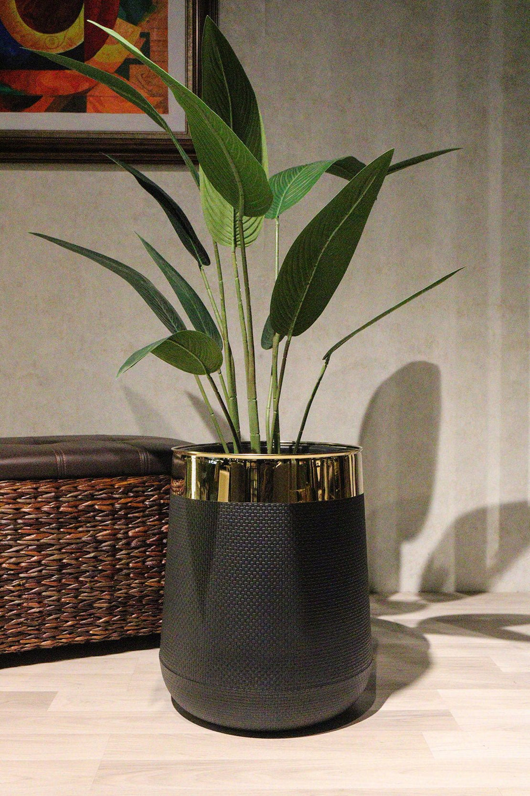 Plastic Floor Planter Black (Planter Only) - V Surfaces