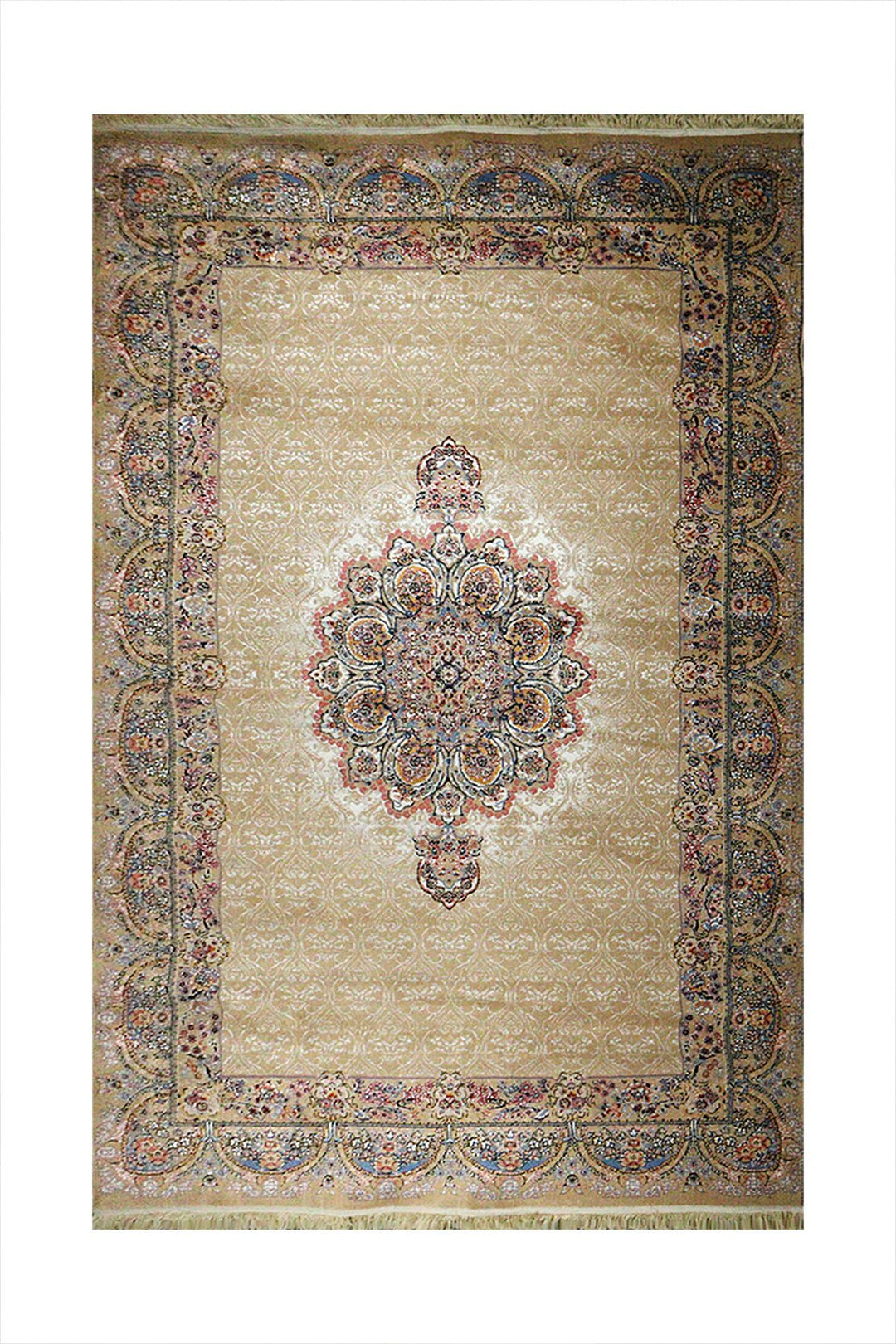 Premium Irani 500 Rug - Yellow - 6.5 x 9.8 FT-Superior Comfort Elegant and Luxury Style Accent - V Surfaces