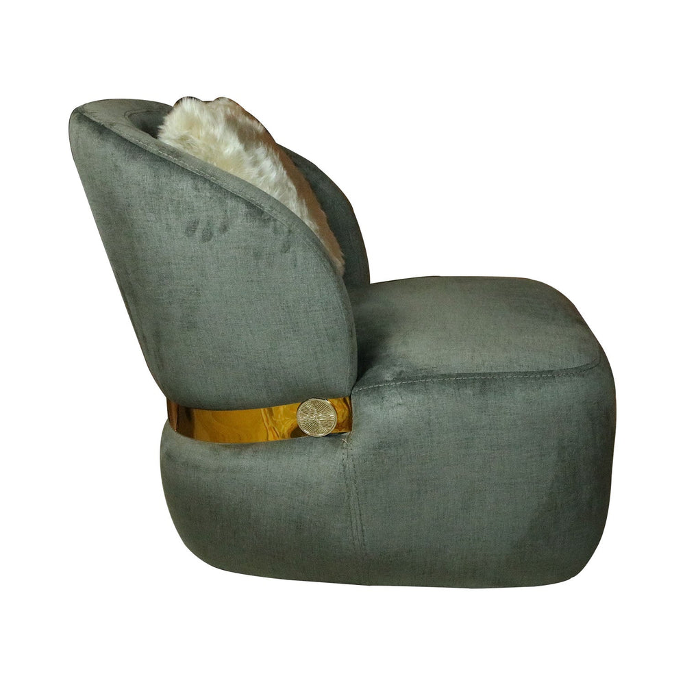 Roma Arm Chair Maldive 53 Dark Gray - V Surfaces