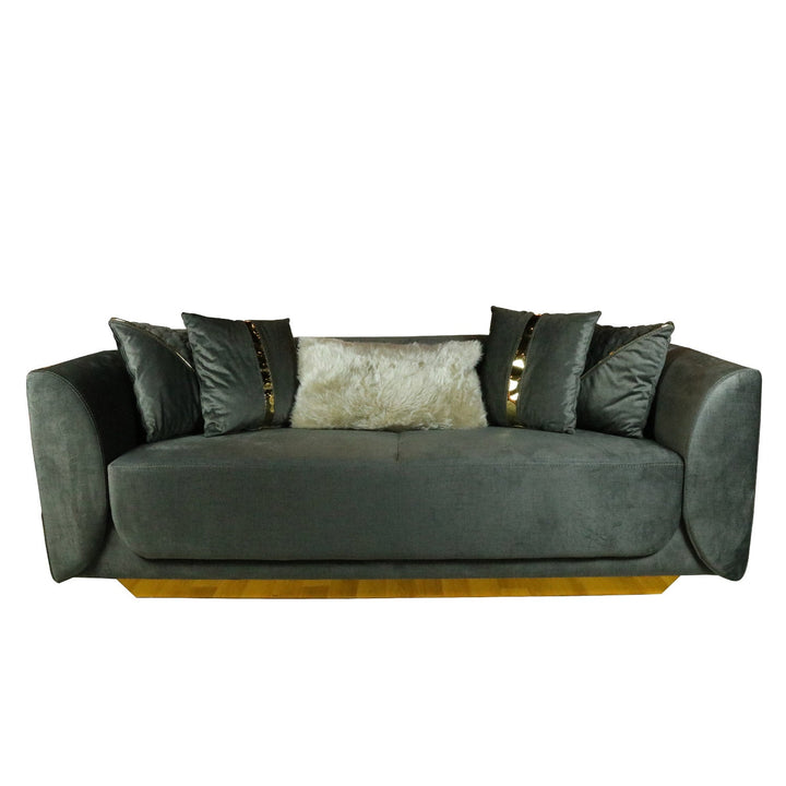 ROMA SOFA 3 SEATER MALDIVE/ 53 Dark Grey - V Surfaces