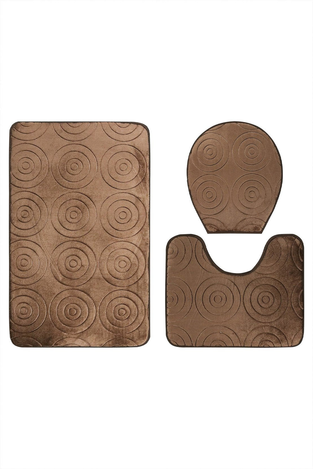 Set of Comfort Bath Mat, Brown - V Surfaces