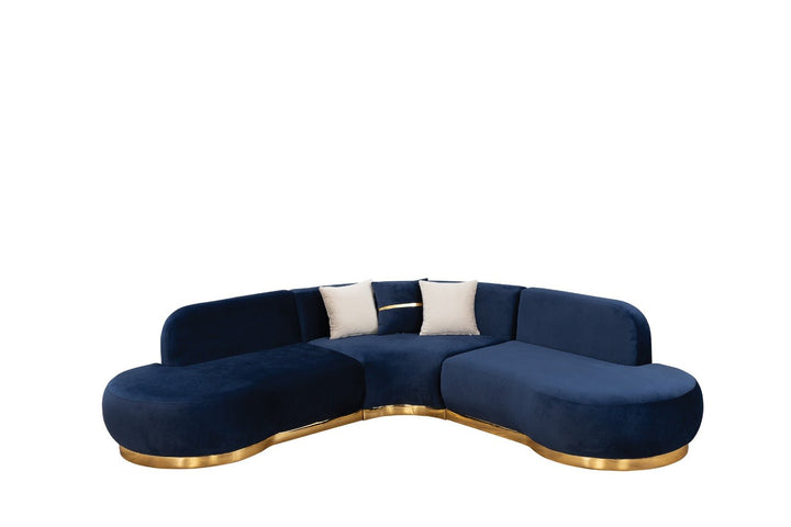 Seven Seater Turkish Sofa, FASULYA CORNER WITH PUFF - V Surfaces