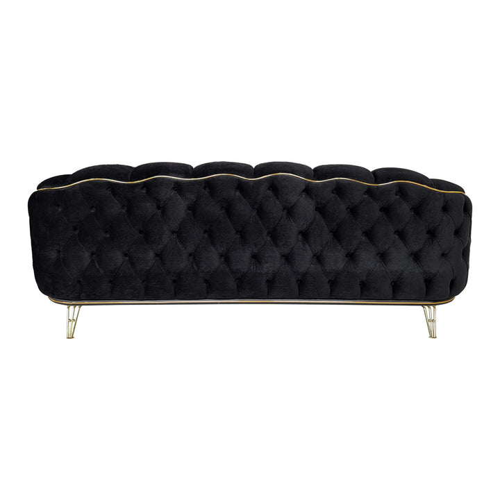 Turkish Arya Sofa, Black - Transform Your Living Space with Premium Sofa: A Turkish Masterpiece - V Surfaces