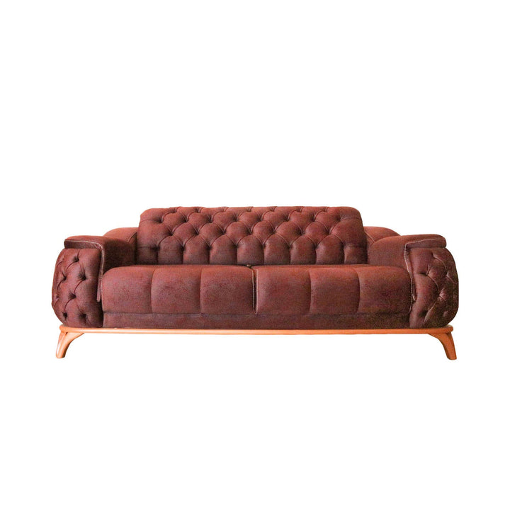 TURKISH BARCELONA SOFA 2 SEATER 1 PCS PITON V-09 MAROON - V Surfaces