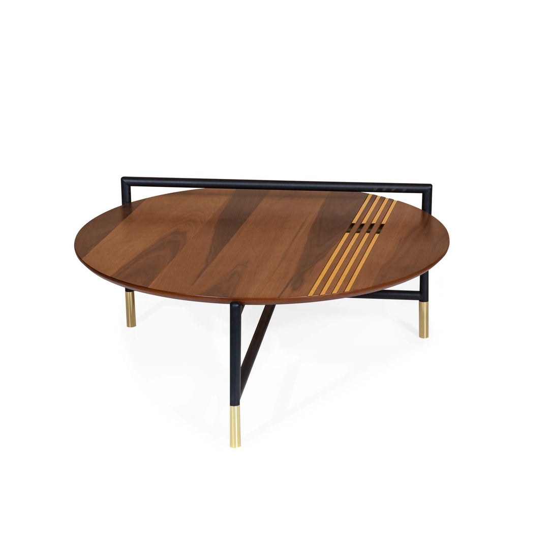 Turkish Center Table, Gold and Brown - V Surfaces