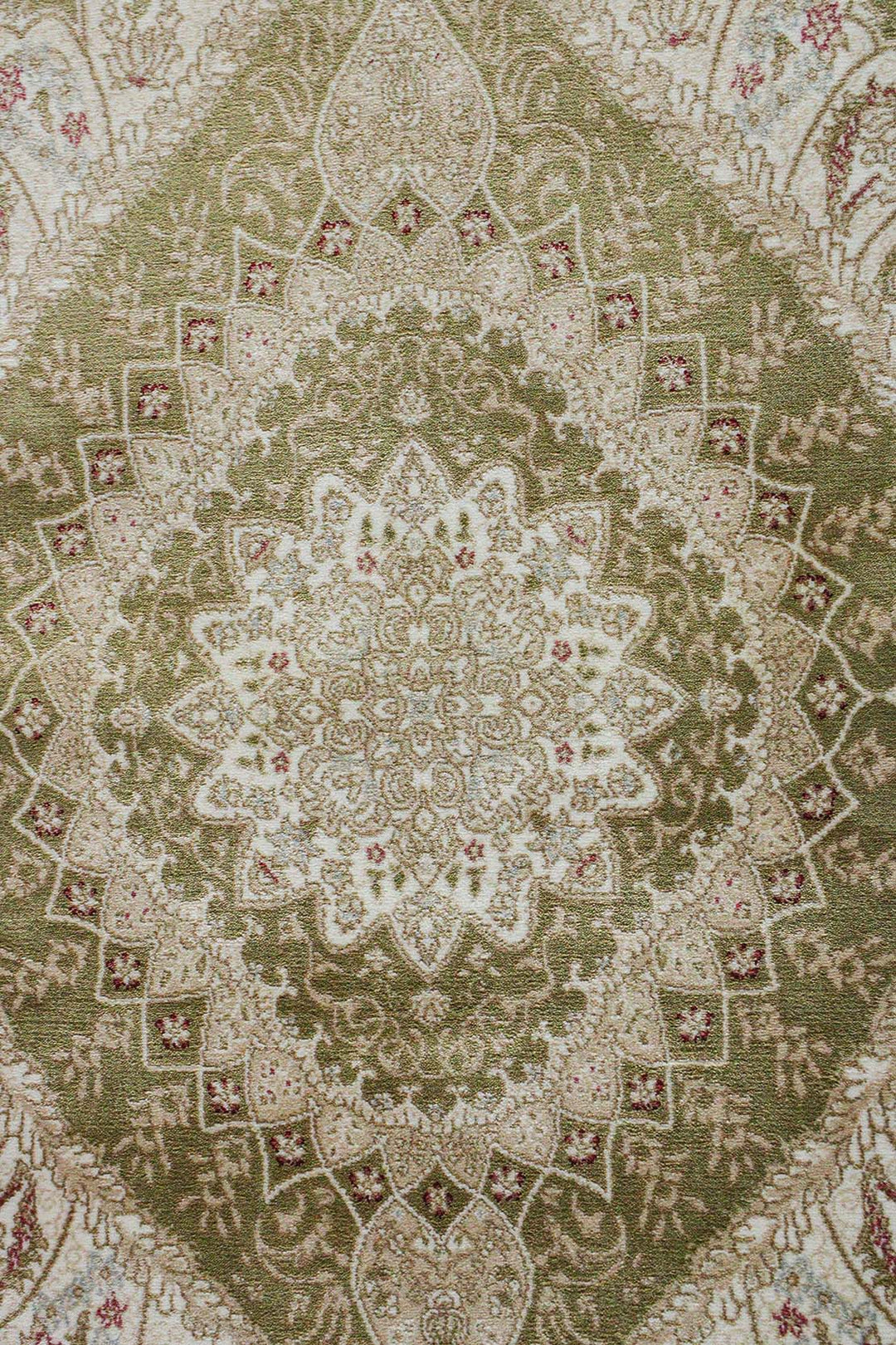 Turkish Emperor Rug - 5.3 x 7.5 FT, Green - V Surfaces