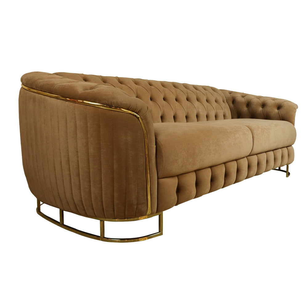 TURKISH GALATA SOFA, SET OF SEVEN SEATERS, BROWN - V Surfaces