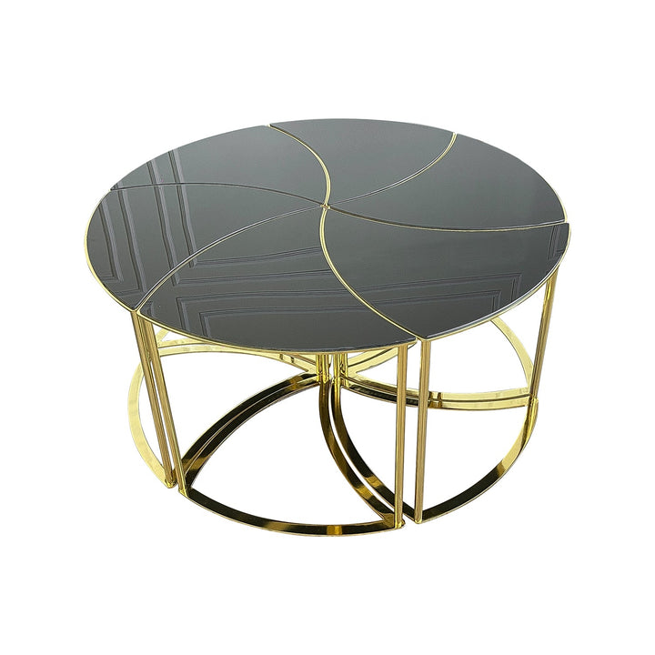 Turkish Hexagon Middle Coffee Table with MEMBRANE MDF Material - V Surfaces