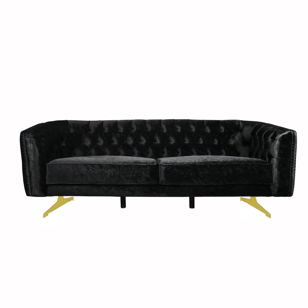 Turkish Jaguar Sofa, Set of Eight Seaters, Black - V Surfaces