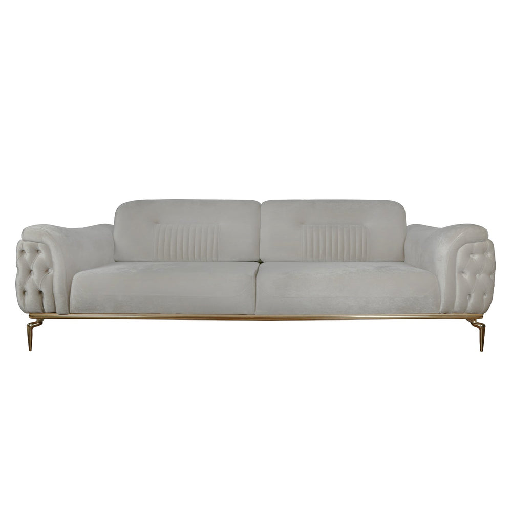 Turkish Kemir Sofa, L. Brown - V Surfaces