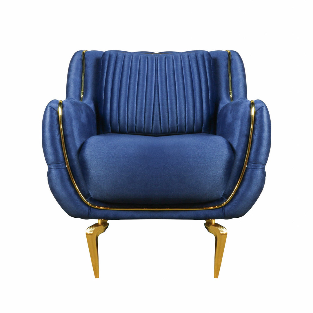 TURKISH LUCAS ARM CHAIR 1 PCS GRACE 560 ROYAL BLUE - V Surfaces