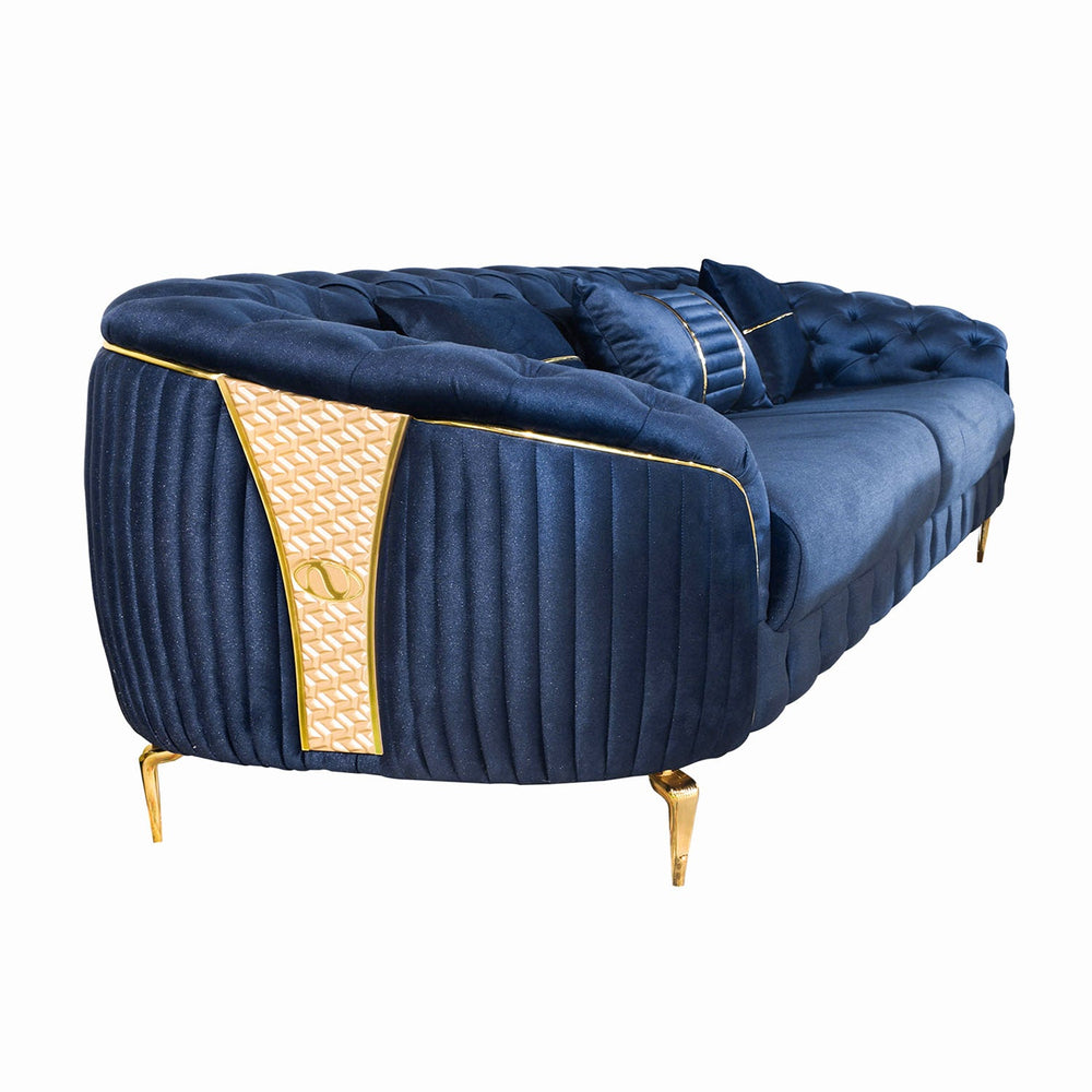 TURKISH LUCAS SOFA 2 SEATER 1 PCS GRACE 560 ROYAL BLUE - V Surfaces