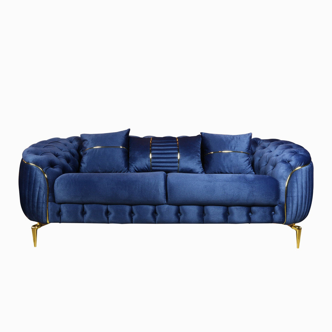 TURKISH LUCAS SOFA 2 SEATER 1 PCS GRACE 560 ROYAL BLUE - V Surfaces