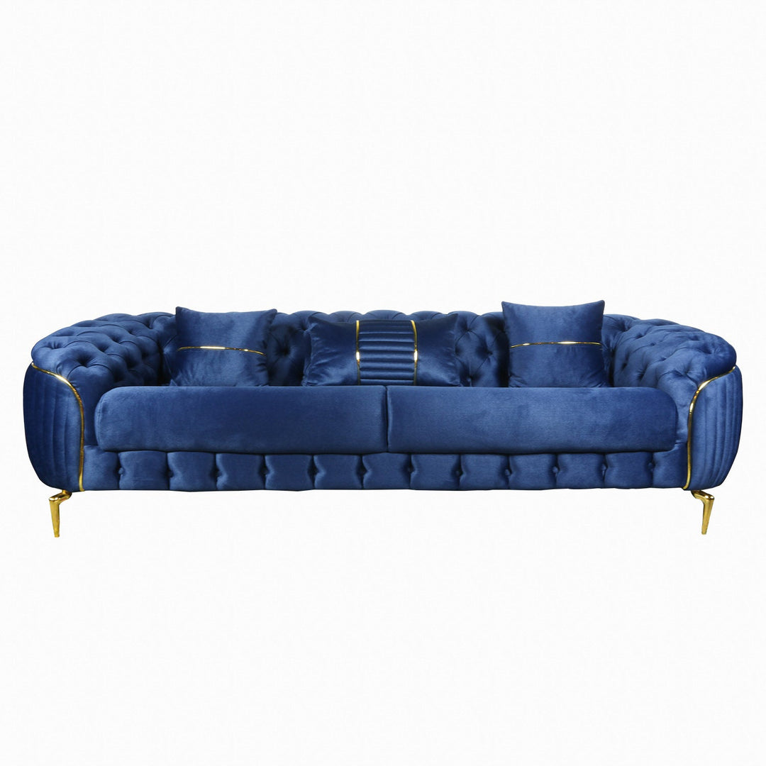 TURKISH LUCAS SOFA 3 SEATER 1 PCS GRACE 560 ROYAL BLUE - V Surfaces