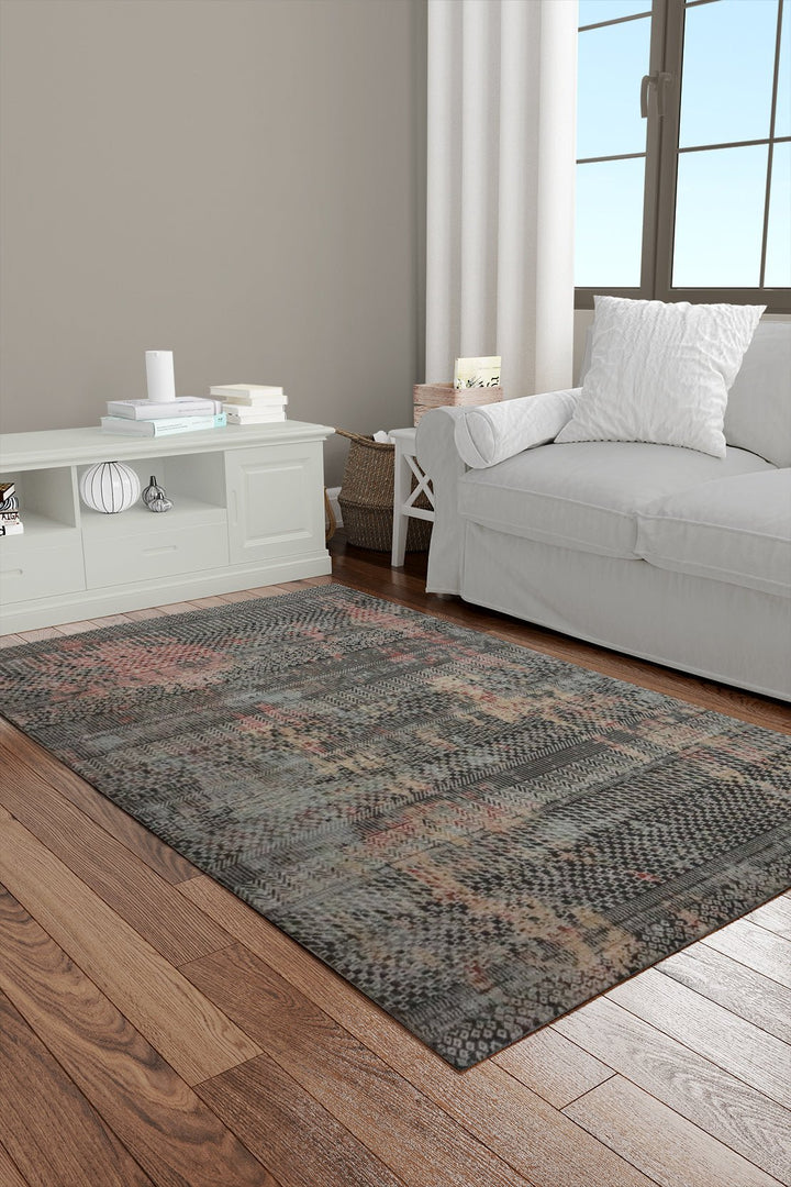 Turkish Modern Antia Rug - Rose - 3.9 x 5.9 FT - Superior Comfort, Modern Style Accent Rugs - V Surfaces