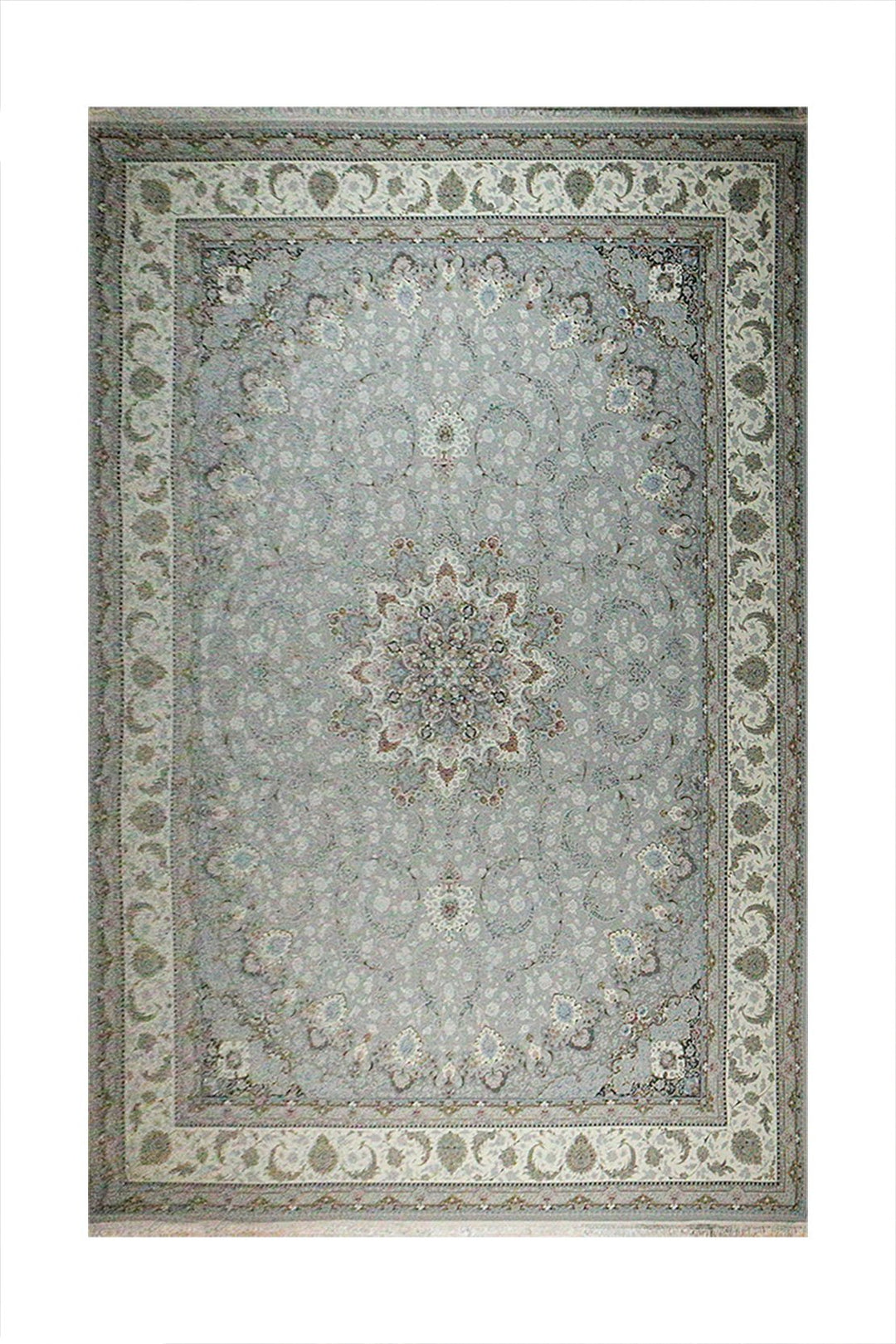 Turkish Modern Authentic 1500 Rug - Silver - 9.8 X 13.1 Ft- Premium Quality Rug - V Surfaces