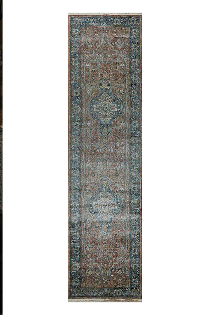 Turkish Modern Festival - 1 Rug - 2.6 x 10. FT - Blue - Superior Comfort, Modern Style Accent Rugs - V Surfaces