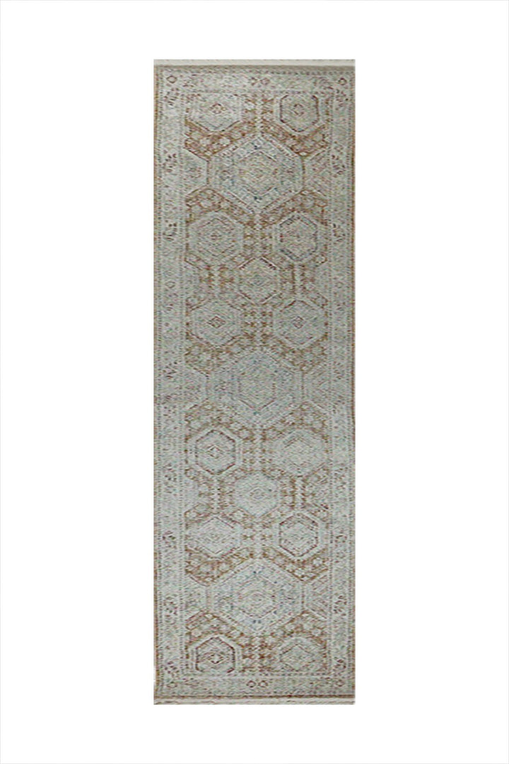 Turkish Modern Festival - 1 Rug - 2.6 x 10. FT - Gray and Brown - Superior Comfort, Modern Style Accent Rugs - V Surfaces