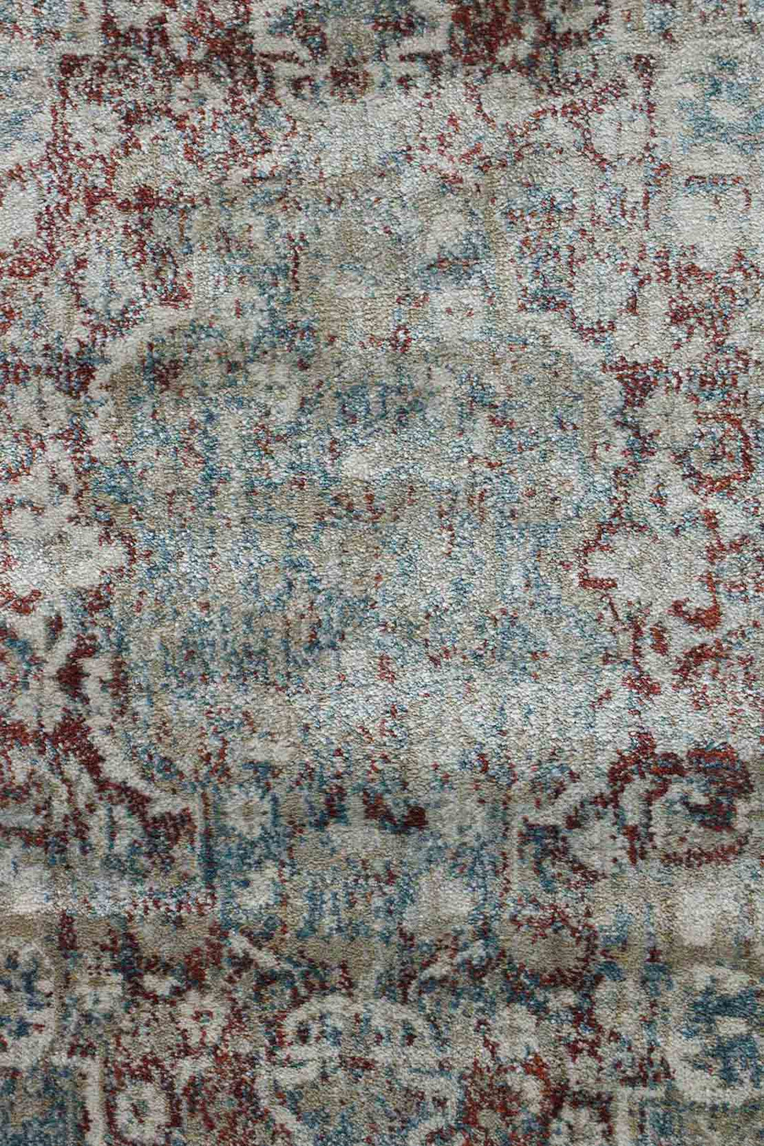 Turkish Modern Festival - 1 Rug - 2.6 x 10. FT - Red and Gray - Superior Comfort, Modern Style Accent Rugs - V Surfaces