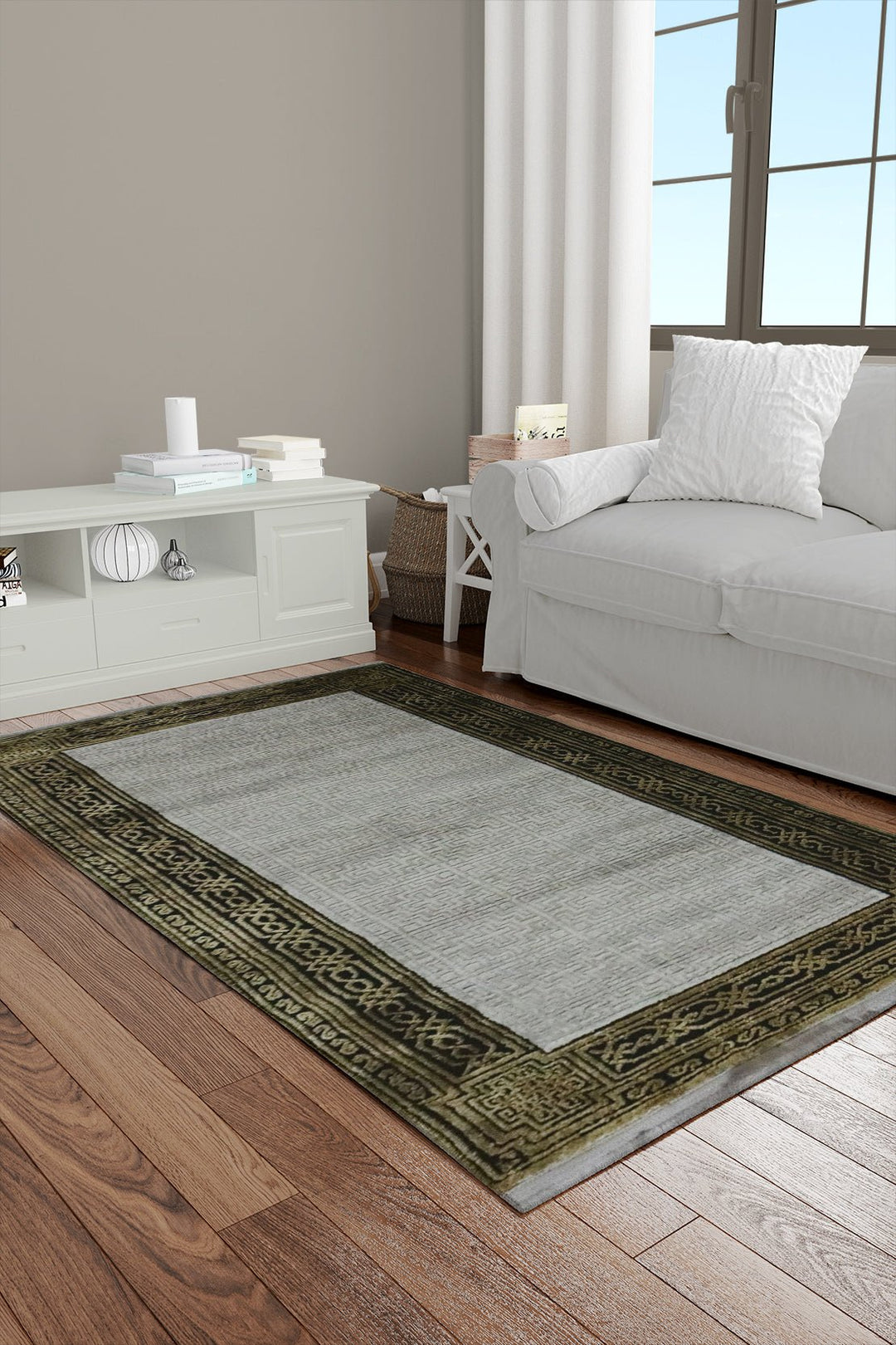 Turkish Modern Festival 1 Rug - 2.6 x 4.9 FT - Gray - Superior Comfort, Modern Style Accent Rugs - V Surfaces