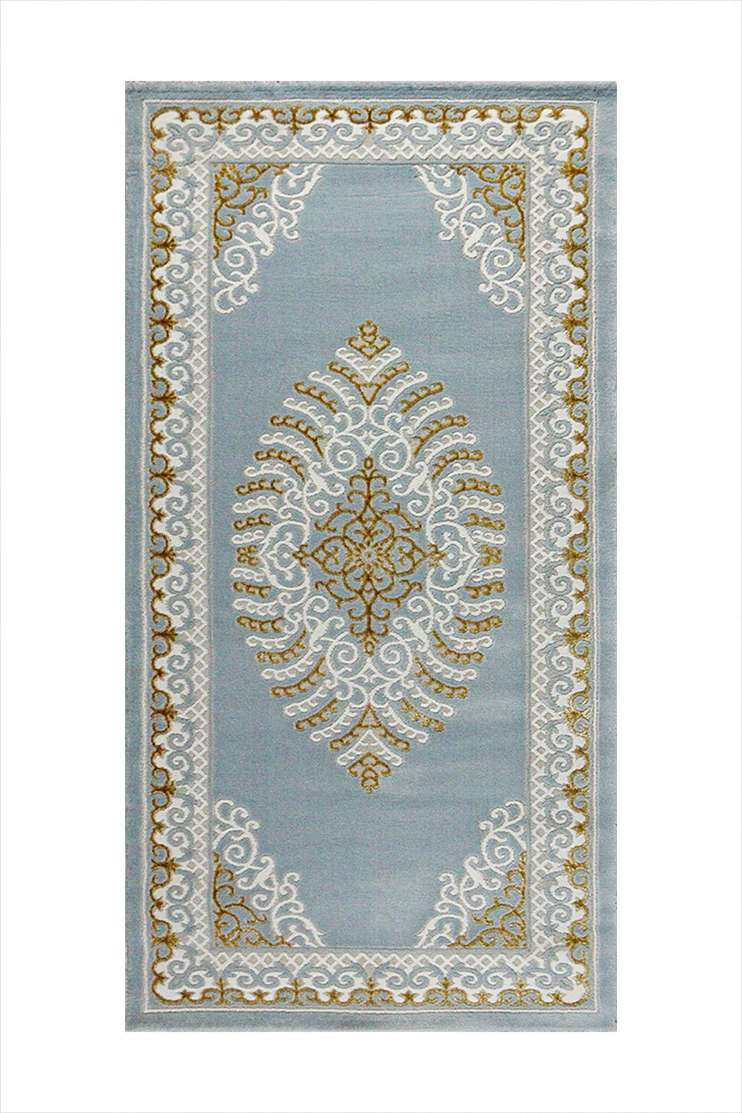 Turkish Modern Festival - 1 Rug - 3.2 x 6.5 FT - Blue - Superior Comfort, Modern Style Accent Rugs - V Surfaces