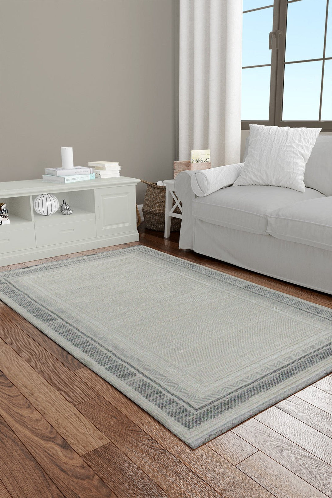 Turkish Modern Festival - 1 Rug - 3.2 x 6.5 FT - Cream - Superior Comfort, Modern Style Accent Rugs - V Surfaces