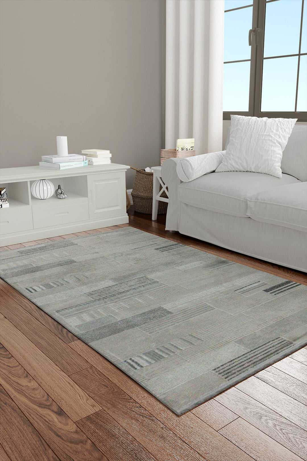 Turkish Modern Festival - 1 Rug - 3.2 x 6.5 FT - Gray - Superior Comfort, Modern Style Accent Rugs - V Surfaces