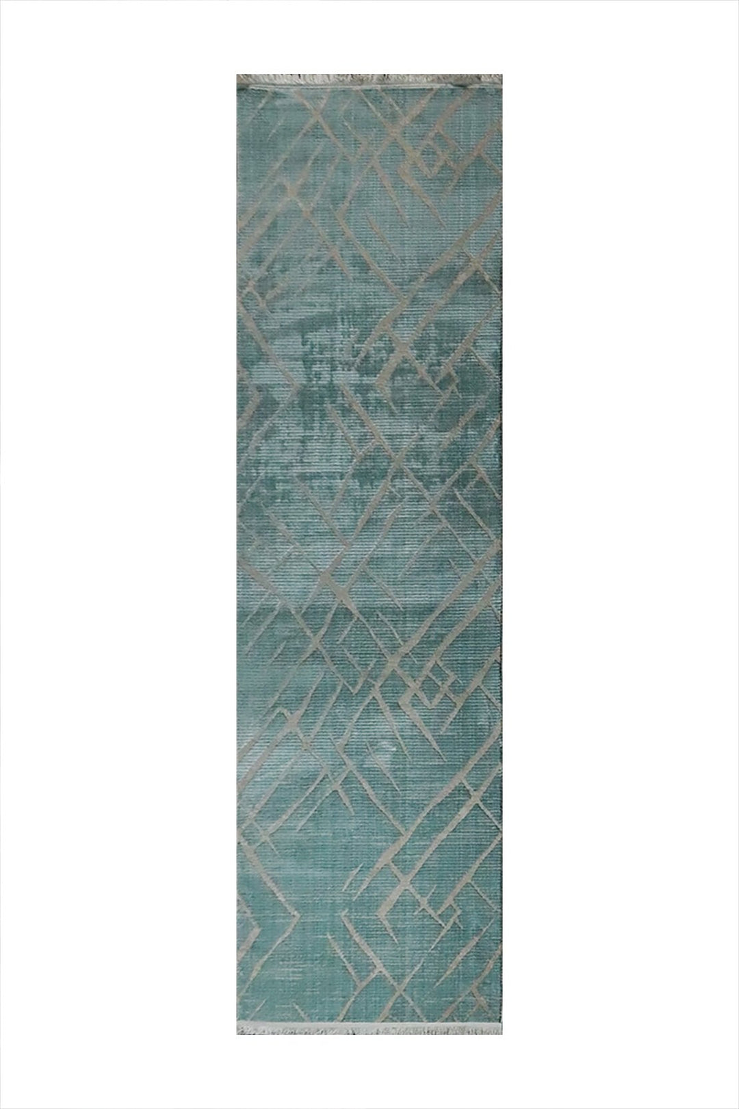 Turkish Modern Festival 1 Rug - 3.2 x 9.8 FT - Blue - Superior Comfort, Modern Style Accent Rugs - V Surfaces