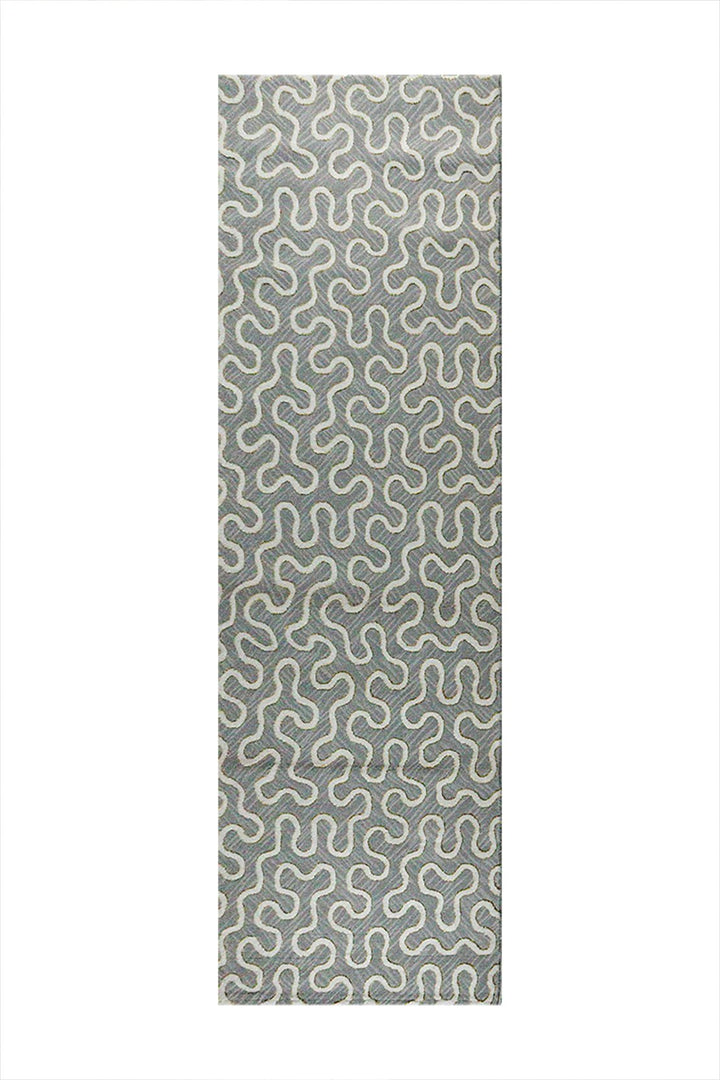 Turkish Modern Festival 1 Rug - 3.2 x 9.8 FT - Gray - Sleek and Minimalist for Chic Interiors - V Surfaces