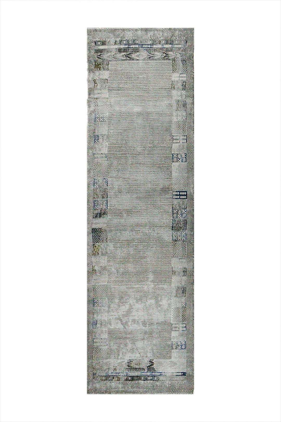 Turkish Modern Festival 1 Rug - 3.2 x 9.8 FT - Gray - Sleek and Minimalist for Chic Interiors - V Surfaces