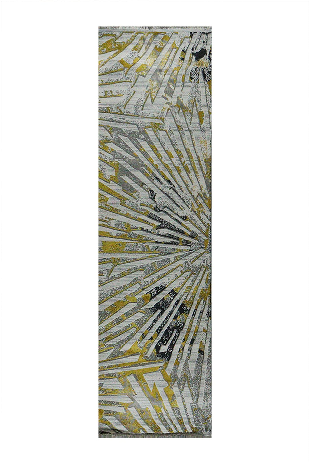 Turkish Modern Festival 1 Rug - 3.2 x 9.8 FT - Gray - Sleek and Minimalist for Chic Interiors - V Surfaces