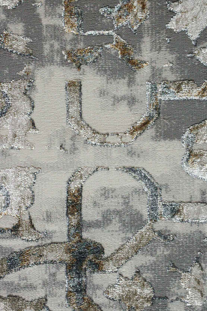 Turkish Modern Festival - 1 Rug - 4.9 x 7.3 FT - Gray - Superior Comfort, Modern Style Accent Rugs - V Surfaces