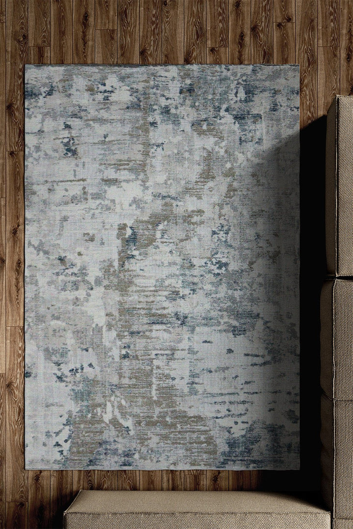 Turkish Modern Festival 1 Rug - 5.2 x 7.2 FT - Gray - Sleek and Minimalist for Chic Interiors - V Surfaces