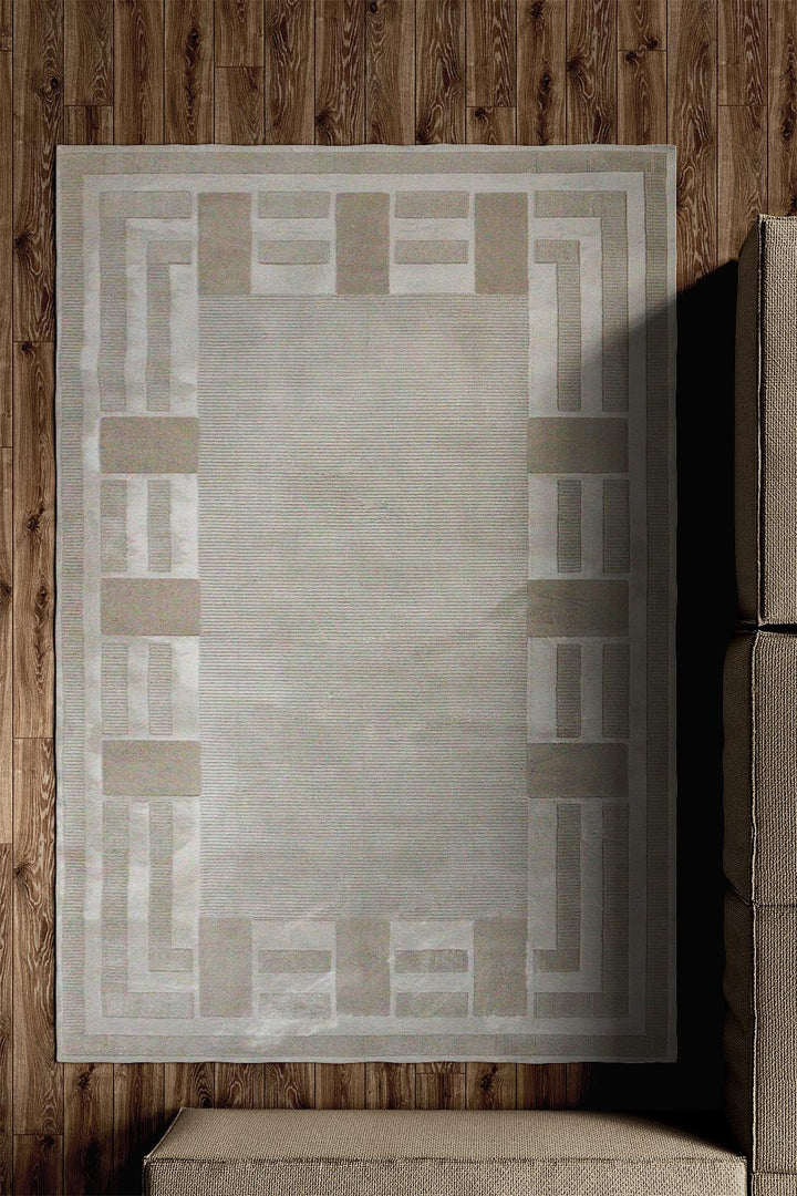 Turkish Modern Festival - 1 Rug - 5.2 x 7.5 FT - Cream - Superior Comfort, Modern Style Accent Rugs - V Surfaces