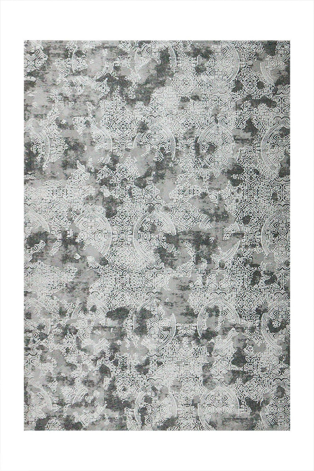 Turkish Modern Festival 1 Rug - 5.2 x 7.5 FT - Gray - Sleek and Minimalist for Chic Interiors - V Surfaces