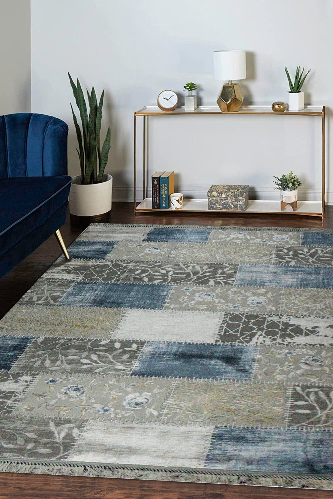 Turkish Modern Festival - 1 Rug - 5.2 x 7.5 FT - Gray - Superior Comfort, Modern Style Accent Rugs - V Surfaces