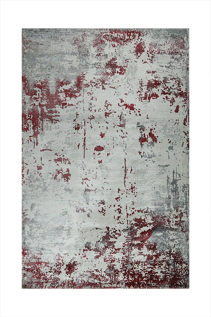 Turkish Modern Festival 1 Rug - 5.2 x 7.5 FT - Red - Sleek and Minimalist for Chic Interiors - V Surfaces