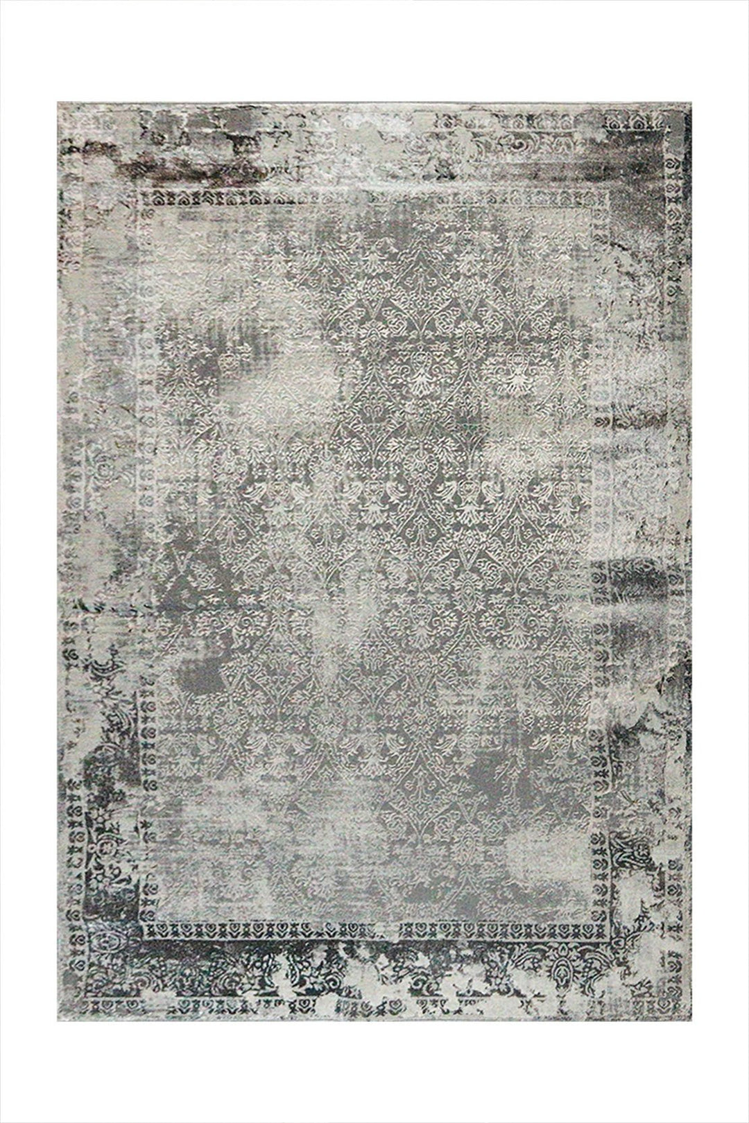 Turkish Modern Festival 1 Rug - 5.24 x 7.21 FT - Gray - Superior Comfort, Modern Style Accent Rugs - V Surfaces