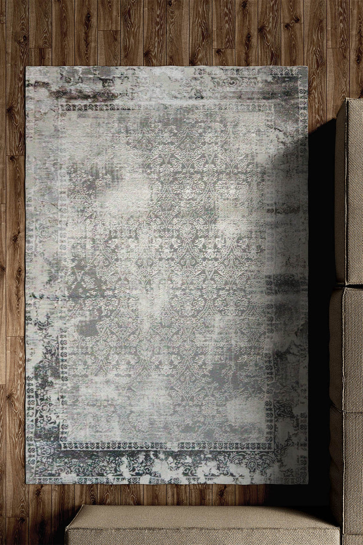 Turkish Modern Festival 1 Rug - 5.24 x 7.21 FT - Gray - Superior Comfort, Modern Style Accent Rugs - V Surfaces