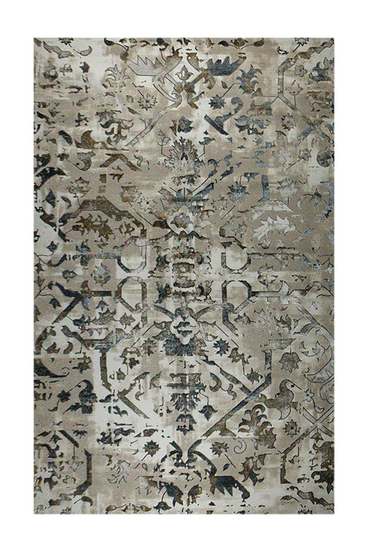 Turkish Modern Festival - 1 Rug - 6.5 x 9.5 FT - Beige - Superior Comfort, Modern Style Accent Rugs - V Surfaces