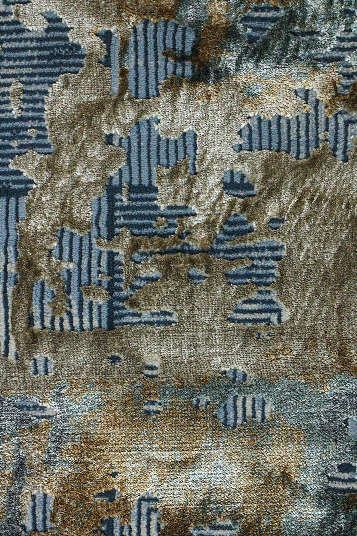 Turkish Modern Festival - 1 Rug - 6.5 x 9.5 FT - Blue - Superior Comfort, Modern Style Accent Rugs - V Surfaces