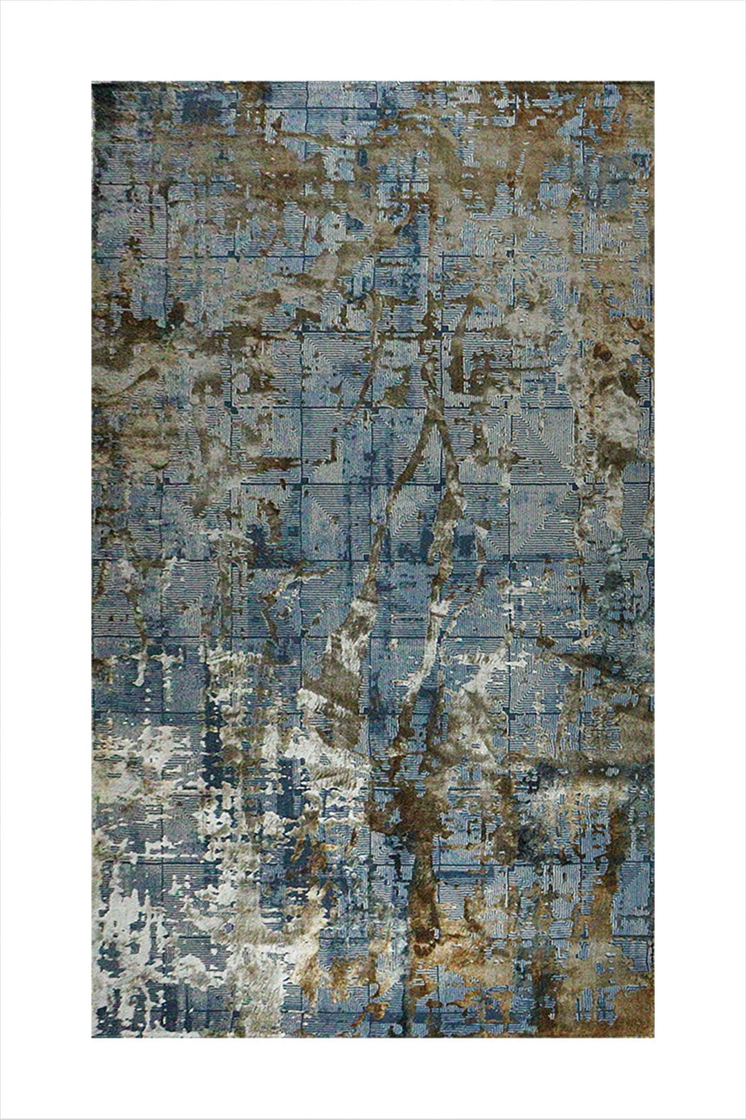 Turkish Modern Festival - 1 Rug - 6.5 x 9.5 FT - Blue - Superior Comfort, Modern Style Accent Rugs - V Surfaces