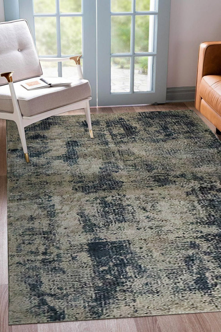 Turkish Modern Festival 1 Rug - 6.56 x 9.51 FT - Gray and Blue - Superior Comfort, Modern Style Accent Rugs - V Surfaces