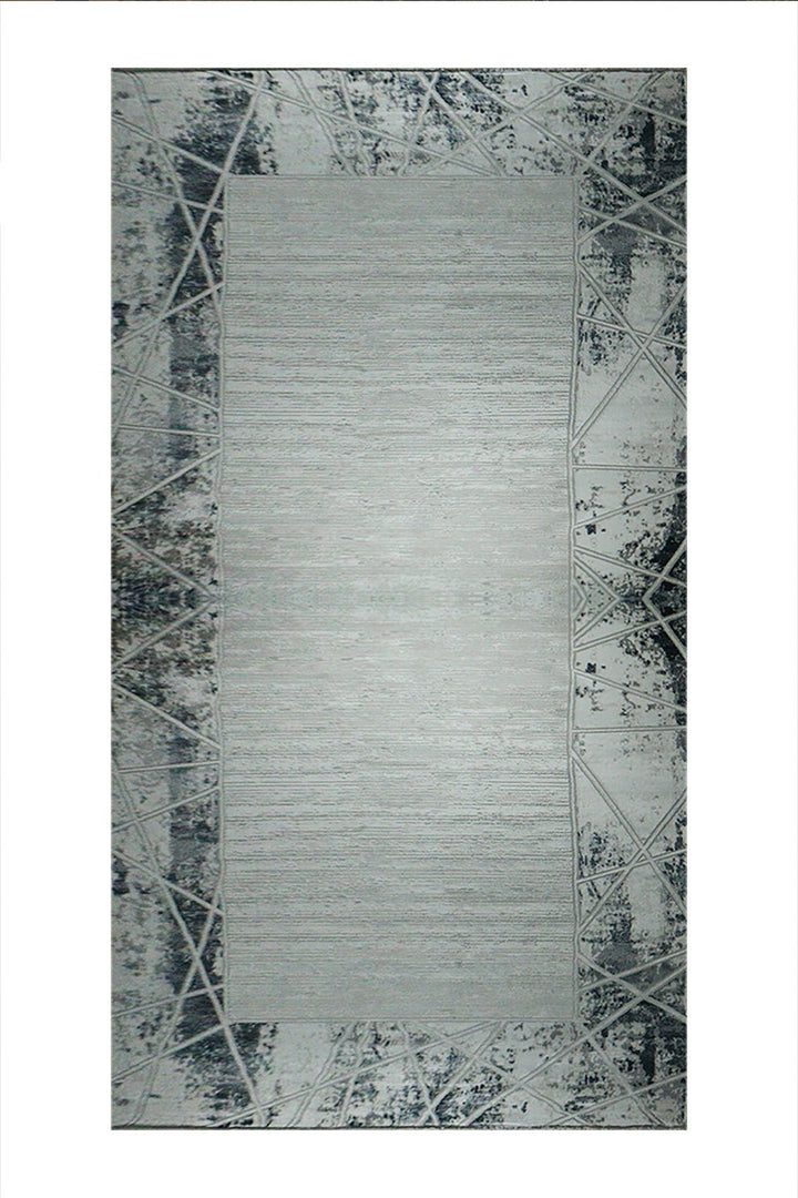 Turkish Modern Festival 1 Rug - 7.8 x 18.7 FT - Gray - Sleek and Minimalist for Chic Interiors - V Surfaces