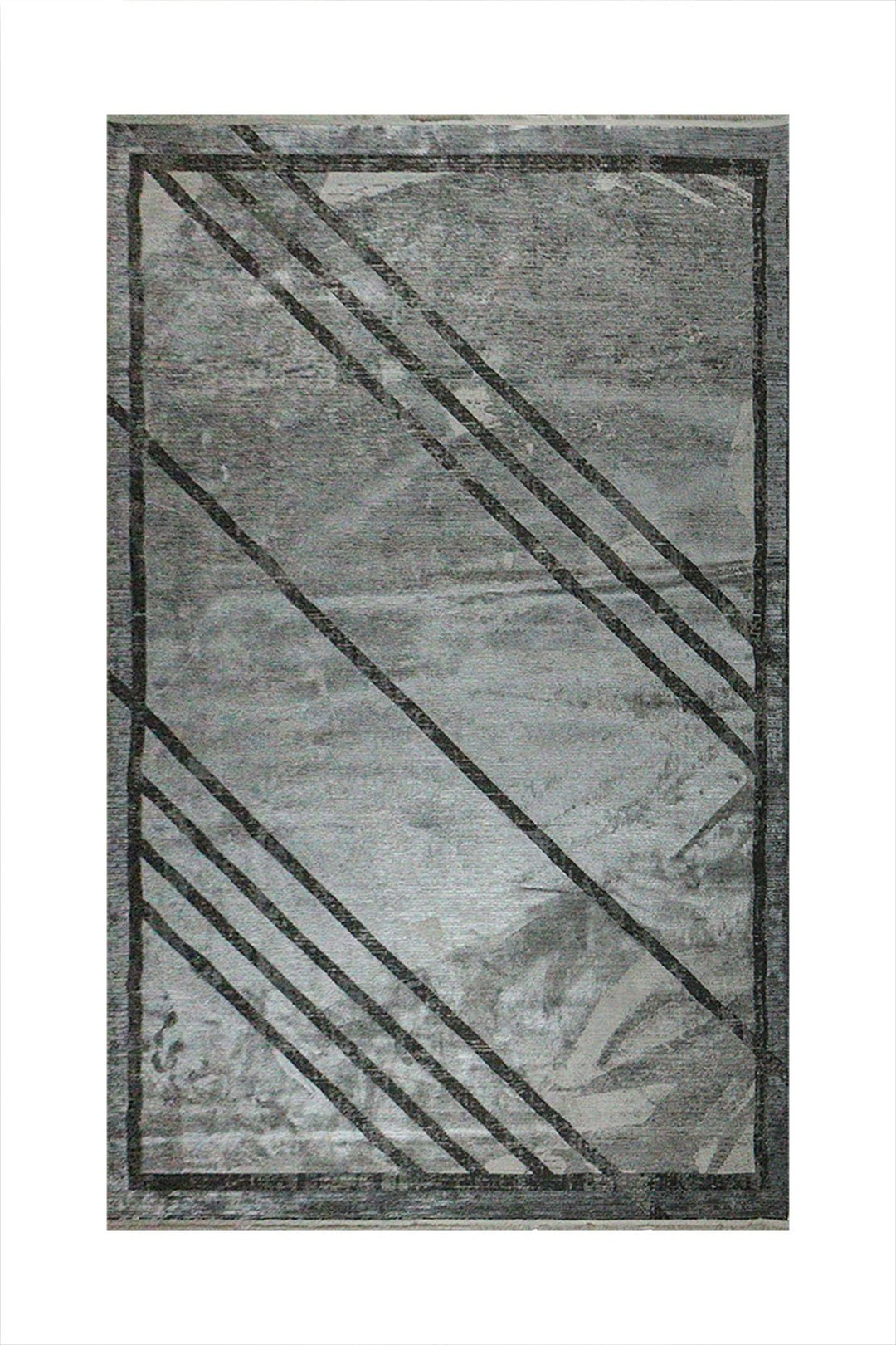 Turkish Modern Festival 1 Rug - 7.8 x 9.8 FT - Gray - Sleek and Minimalist for Chic Interiors - V Surfaces