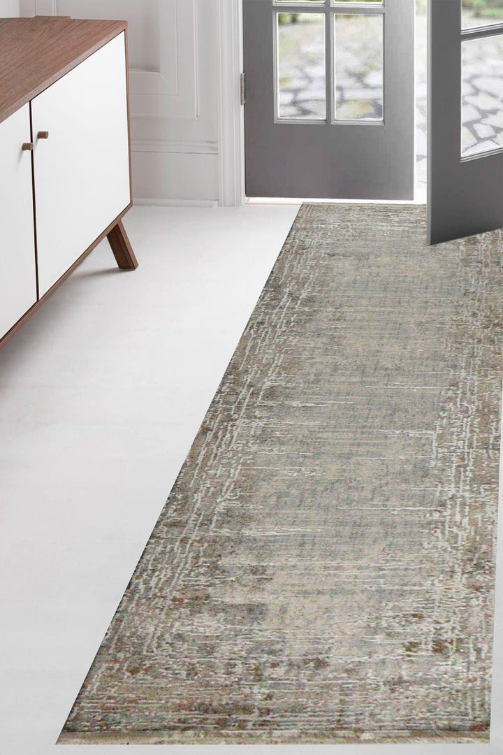 Turkish Modern Festival-1 Rug - Beige - 1.9 X 8.0 Ft- Sleek And Minimalist For Chic Interiors - V Surfaces