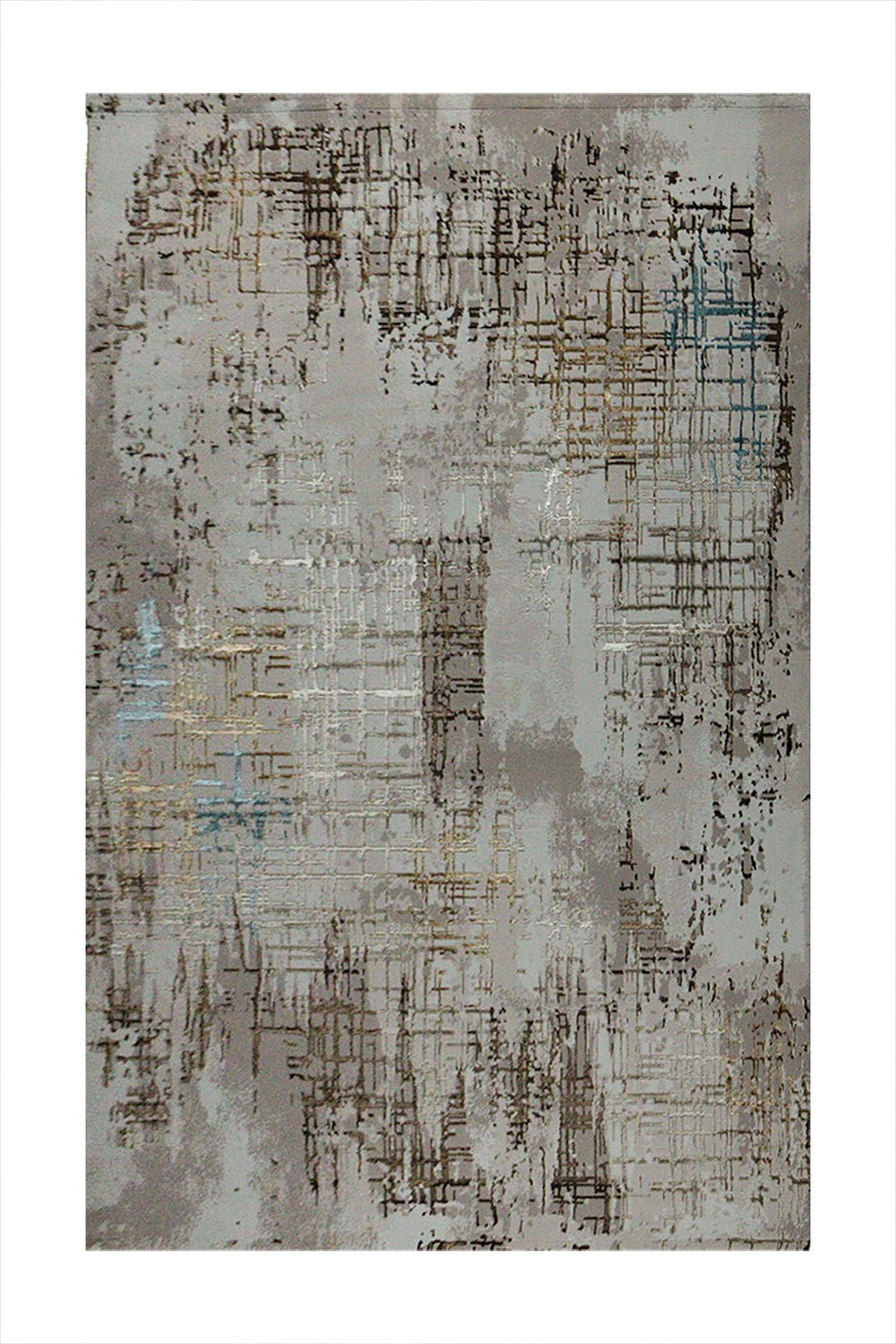 Turkish Modern Festival 1 Rug - Beige & Brown - 5.2 x 7.5 FT - Sleek And Minimalist For Chic Interiors - V Surfaces